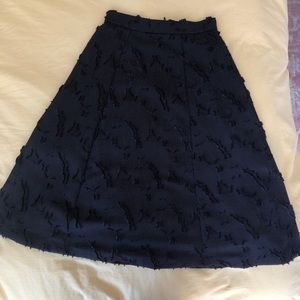 H&M Navy A line skirt